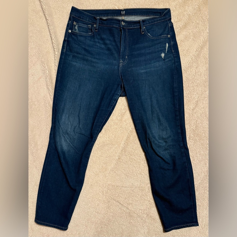 GUC GAP Women's High Rise True Skinny Dark Blue Jeans - 16/33